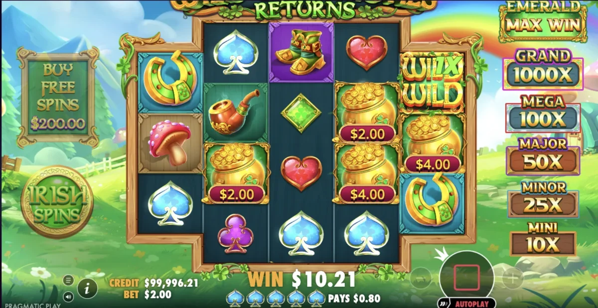 BUY FREE SPINS option